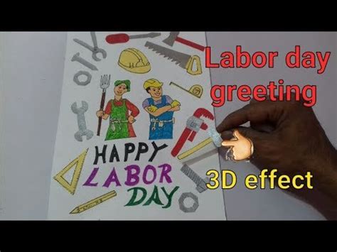 #labourdaycard #labourdaycardmakingideasforschool hello friends today i show you how to make labor day card making ideas this is very easy to make labor day. How to draw labor day chart || labor day greeting card ...