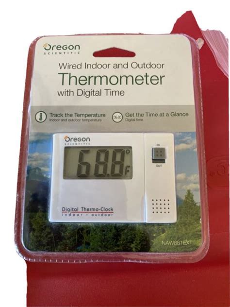 Oregon Scientific Naw881 Indooroutdoor Digital Thermometer With Clock