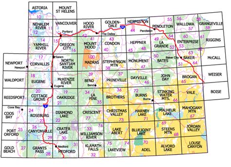 Buy And Find Oregon Maps Bureau Of Land Management