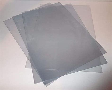 A3 Size Acetate Clear Pvc Sheets 240 Micron 10 To 500 Sheets Variations