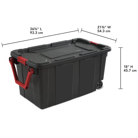 2pk Large Utility Storage Containers Heavy Duty Plastic With Lids