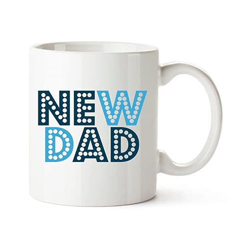 New Dad White Coffee Mug Kitchen And Dining