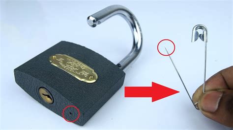 How To Pick A Lock With A Safety Pin Only How To Pick A Lock With A