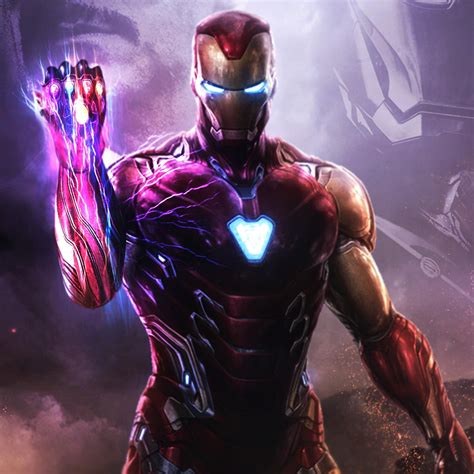2048x2048 Iron Man Infinity Gauntlet 4k Ipad Air Hd 4k Wallpapers