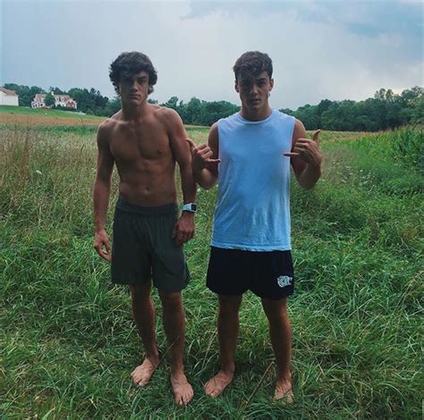 celebdudefeet “grayson dolan ” so cool standing in a field in their bare feet… dolan twins