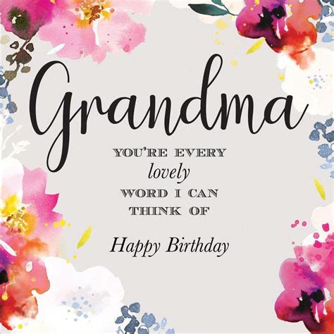 Here are some ideas for you to celebrate the birthday of grandmother. Grandma Birthday Card | Ocado