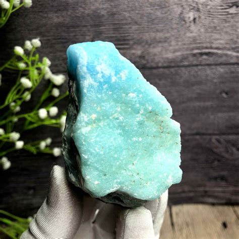 Natural Ice Blue Aragonite Crystal Mineral Specimen 278 Grams Etsy