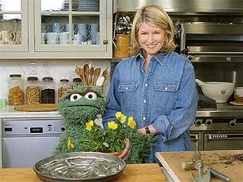 Both the magazine and the television program focus on the domestic arts. Oscar The Grouch on "Martha Stewart Living" - YouTube