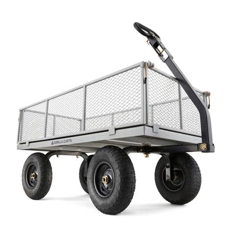 Gorilla Carts Steel Mesh Garden Cart 450kg