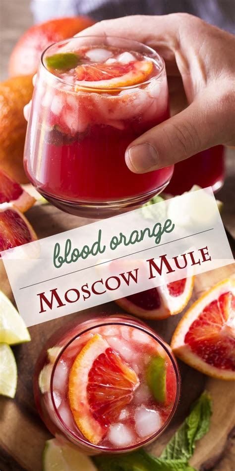 Blood Orange Moscow Mule Recipe Mule Recipe Moscow Mule Recipe Food Drink