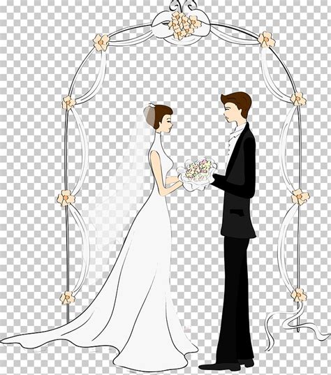 Cartoon Couple Wedding Drawing Marriage Png Clipart Balloon Cartoon