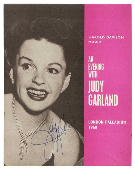 Lot 224 Garland Judy 1922 1969 A Signed