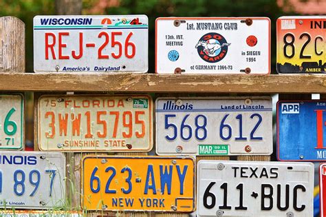 American Number Plates Canvas Er