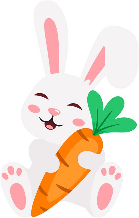 Easter Bunny Rabbit And Eggs 19582407 Png