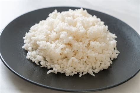 Cooked Rice On Plate Stock Photo Image Of Health Carbohydrate 193524164