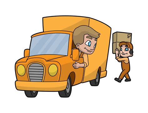 Filecartoon Delivery Truck And Workerssvg Wikimedia