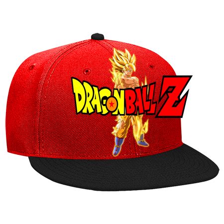 Dragon ball z bucket hat. dragon ball z - Snapback Flat Bill Hat - 125-978 - 125-9782050 - Custom Heat Pressed ...