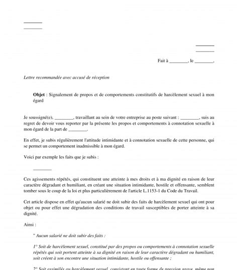 Être victime de harcèlement est dangereux pour votre santé mentale et physique. modele de lettre signalement de harcelement moral