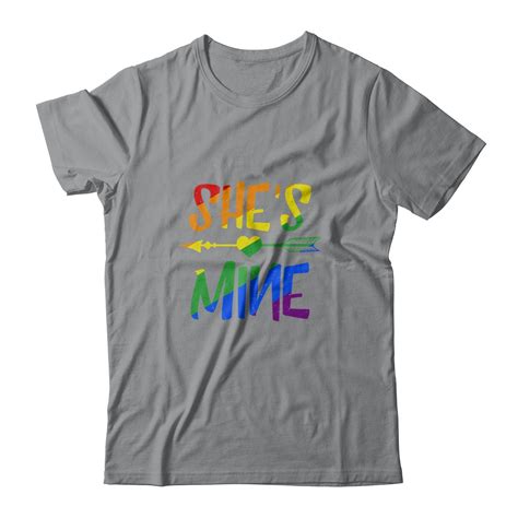 Shes Mine Im Hers Lesbian Couple Matching Lgbt Pride Shirt And Hoodie
