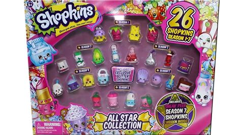 Shopkins All Star Collection 1 Unboxing Toy Review With Season 7 Sneak