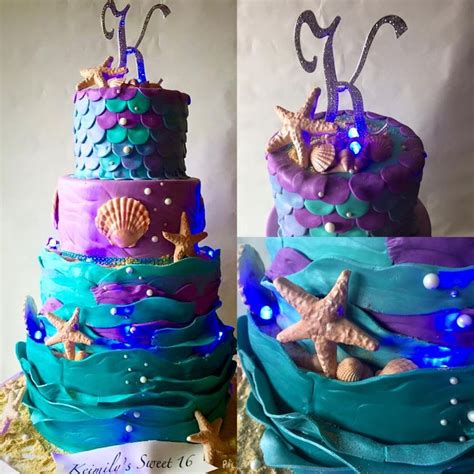 under the sea sweet 16 birthday and celebration cakes pinterest sea cakes under the sea