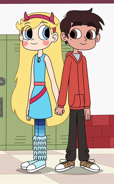 Star Butterfly And Marco Diaz Holding Hands By Deaf Machbot On Deviantart