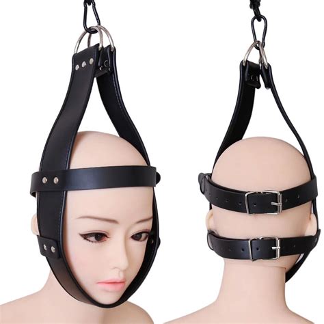 bondage hood harness head suspension hanger bdsm fetish punishment roleplay picture 3 of 9