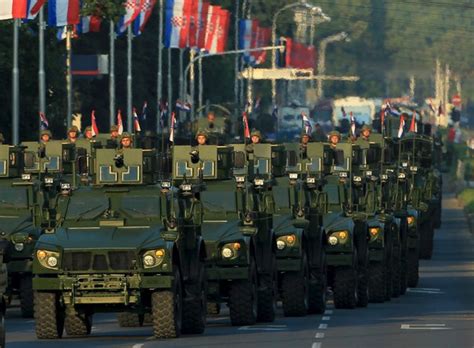 Photo Croatian Military Parade Marks Years Of Independence