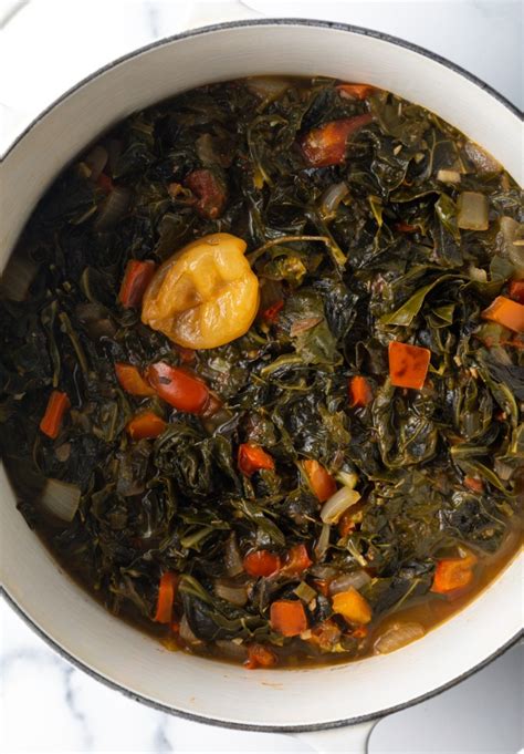 Jamaican Callaloo Recipe Stewed Collard Greens