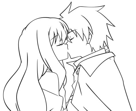 Anime Kiss Coloring Coloring Pages