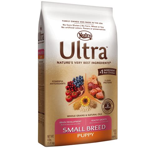 Best foods for small breed puppies. NUTRO-ULTRA-SMALL-BREED-PUPPY-4-LB