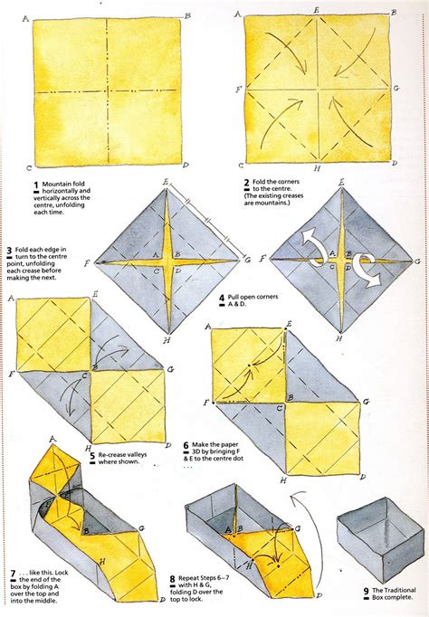 How To Fold Origami Rectangle Box Hannah Thomas Coloring Pages