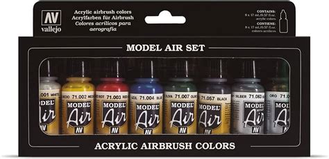Vallejo Model Air Set Basic Colours