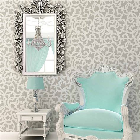 Maybe you would like to learn more about one of these? Venetian Scroll Allover Stencil - Small - Reusable stencils for walls - DIY home décor - Easy ...
