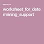 Irs Worksheet For Determining Support