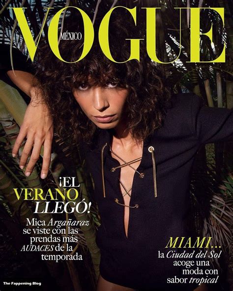 Mica Arganaraz Nude Sexy Vogue Mexico Photos Nude Celebrity
