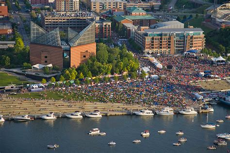 Riverbend Festival Chattanooga Tennessee River Aerial Photo Ron Lowery