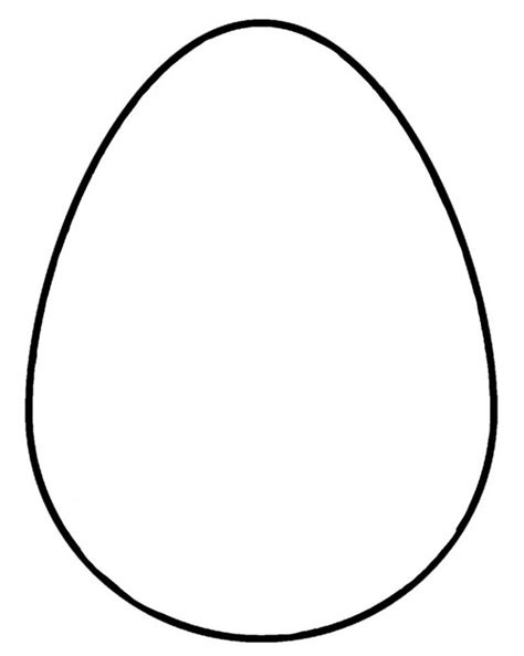 Easter Egg Colouring Template