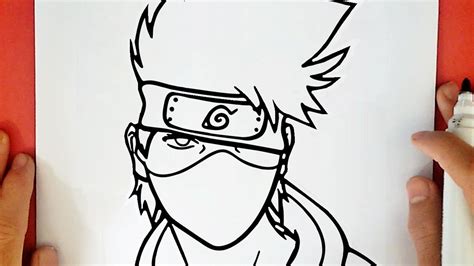Como Dibujar A Kakashi De Naruto