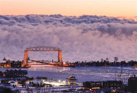 Duluth Photographers Dramatic Shot Of Lake Superior Sea Smoke