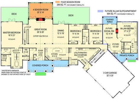 10 Popular 6 Bedroom Floor Plans With In Law Suite