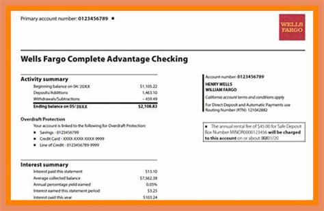 Use the wells fargo atm to check the balance. 50 Create Fake Bank Statement Template in 2020 | Statement template, Bank statement, Business ...