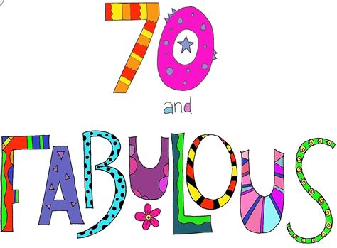 70 Und Fabulous Happy 70 Geburtstag Von Zanydoodles Redbubble