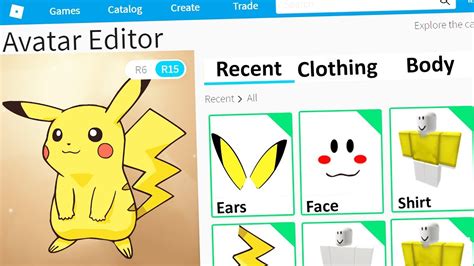 Making Pikachu A Roblox Account Youtube