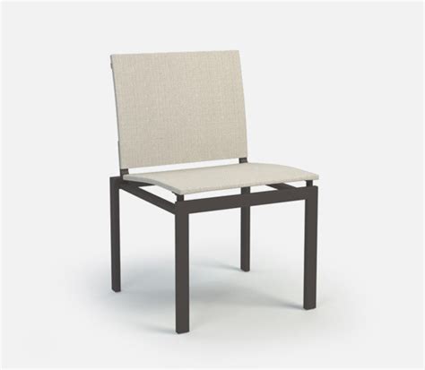 Homecrest Allure Armless Café Chair Stackable Patio Furniture