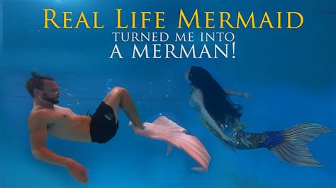 A Real Life Mermaid Turned Me Into A Merman Youtube