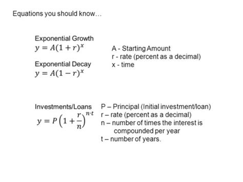 Exponential Growth And Decay Equation Examples Diy Projects