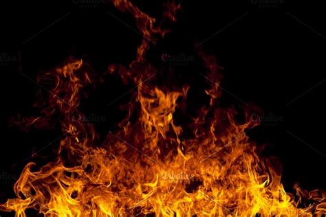 Fire Flames On A Black Background In 2020 Black Backgrounds
