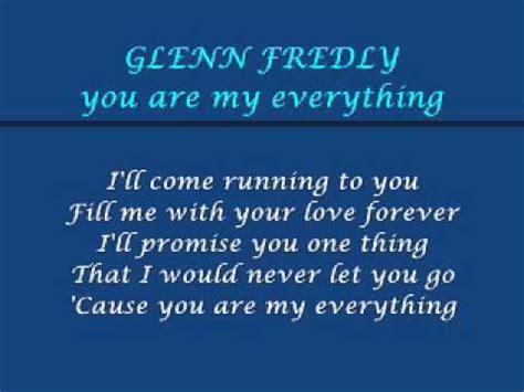 you are my everything glenn fredly lyrics