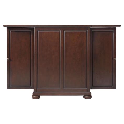 Alexandria Expandable Bar Cabinet Vintage Mahogany Dcg Stores